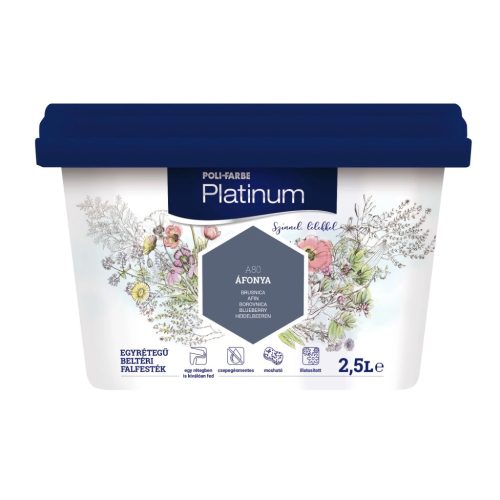 Platinum beltéri falfesték 2,5l Áfonya