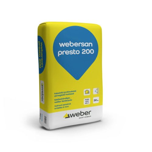 Webersan presto 200 falszárító javítóvakolat 30kg