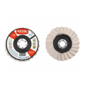 Extol Lamellás polírozó filc korong 125x22mm