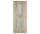 Beltéri ajtólap Nida 2 üvegezés 90x210 Csomós tölgy balos