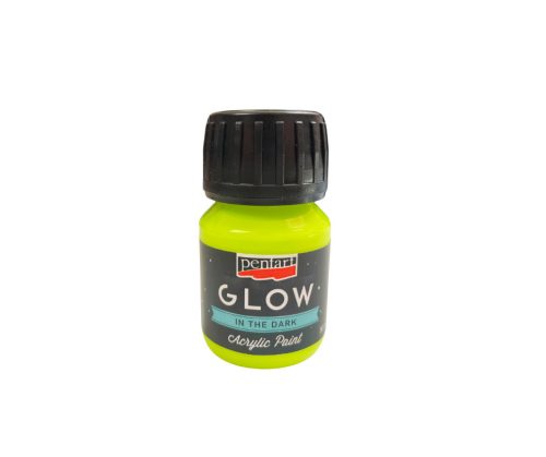 Pentart Glow Világító akrilfesték 30ml Limezöld