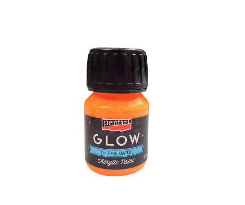 Pentart Glow Világító akrilfesték 30ml Narancs