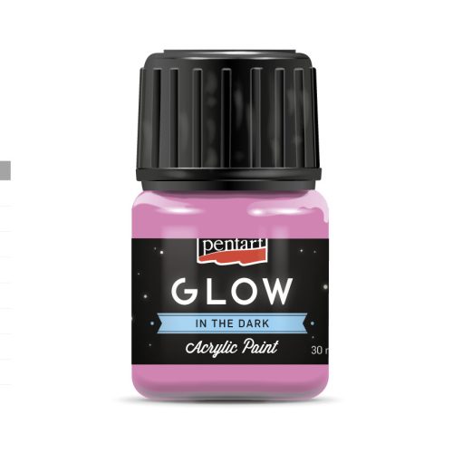 Pentart Glow Világító akrilfesték 30ml Pink