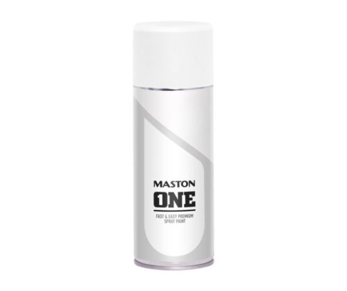 Maston One szórófesték spray 400ml RAL9010 selyemfényű Fehér