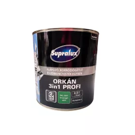   Supralux Orkán 3in1 Profi selyemfényű zománcfesték 2,5l RAL6001 Smaragdzöld