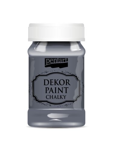Pentart Krétafesték lágy dekorfesték 230ml Grafitszürke