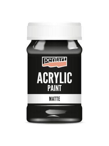 Pentart Akrilfesték matt 100ml Fekete