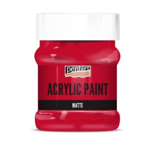 Pentart Akrilfesték matt 230ml Rúzspiros