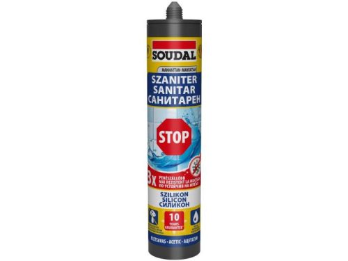 Soudal Szaniter Szilikon STOP 280ml Manhattan