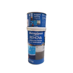   Renova Akrilkád zománc A+B komponens 0,6kg RAL9016 Fényes Fehér