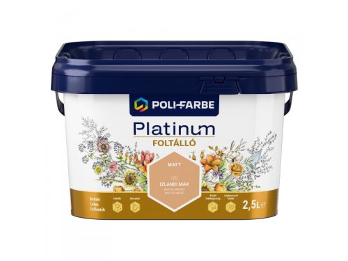 Platinum Foltálló beltéri falfesték 2,5l Izlandi mák