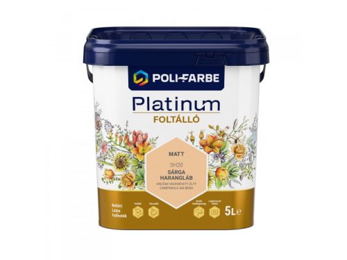 Platinum Foltálló beltéri falfesték 5l Sárga harangláb