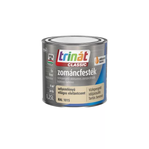 Trinát Classic selyemfényű zománcfesték 0,25l RAL 1015 Világos elefántcsont
