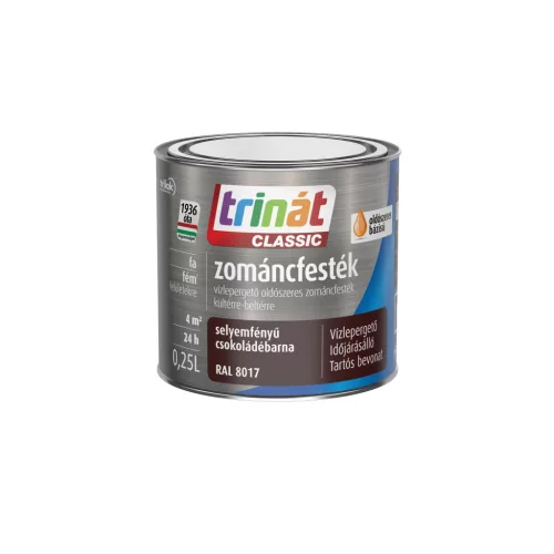 Trinát Classic selyemfényű zománcfesték 0,25l RAL 8017 Csokoládébarna