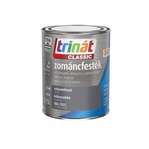 Trinát Classic selyemfényű zománcfesték 0,75l RAL 7031 Kékesszürke