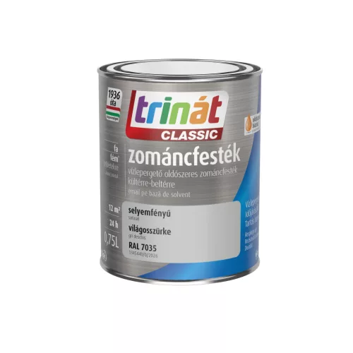 Trinát Classic selyemfényű zománcfesték 0,75l RAL 7035 Világosszürke