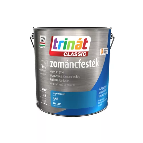 Trinát Classic selyemfényű zománcfesték 2,5l RAL 5015 Égkék