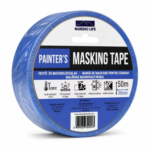 Kék Festő- és Maszkolószalag UV-álló 30 mm x 50 m